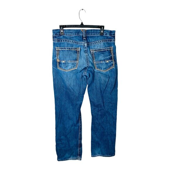 Ariat Mens Jeans Straight Medium Wash Blue Denim Jeans 100% Cotton W33 x L32 - Picture 5 of 14